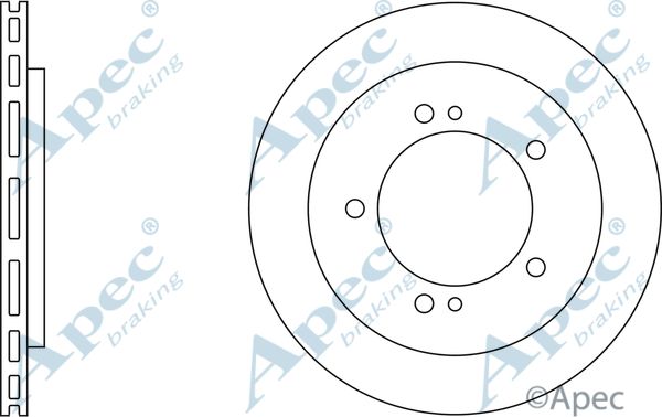 APEC BRAKING Тормозной диск DSK2322